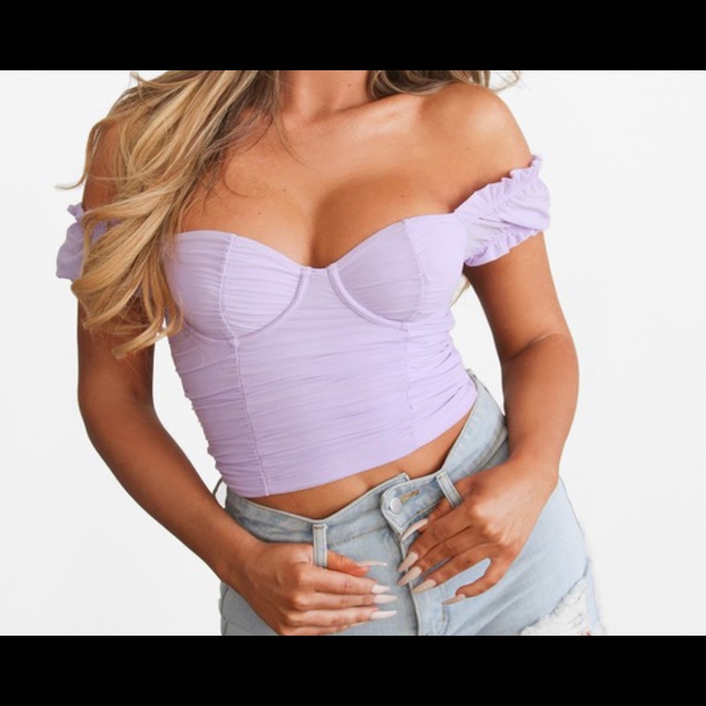 Lavender Crop top